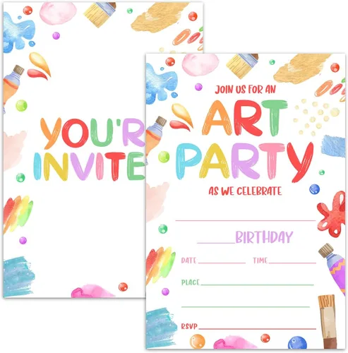 Miniatura 9 de Tarjetas de invitación de fiesta de videojuegos, invitación a fiesta de cumpleaños de juego, celebración de fiesta de niños, 20 tarjetas con 20