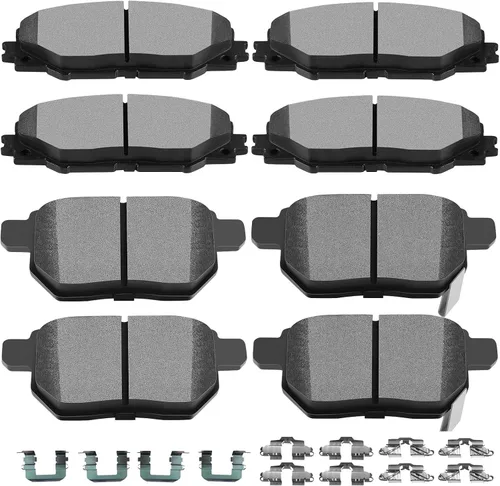 Miniatura 21 de Juego de pastillas de cerámica, D374 D621 D948 SCITOO 8 piezas de pastillas de freno delanteras y traseras para Honda Civic del Sol 1994-1997