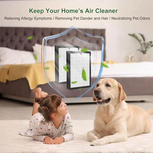 Miniatura 7 de ClearAir-A5 - Paquete de 2 filtros de repuesto compatibles con el limpiador de aire VEWIOR ClearAir-A5 H13 True HEPA para incendios forestales
