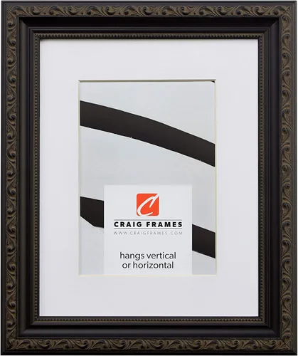 Craig Frames Ancien - Marco de fotos adornado de 5 x 7 pulgadas, color negro antiguo para mostrar una foto de 4 x 6 pulgadas