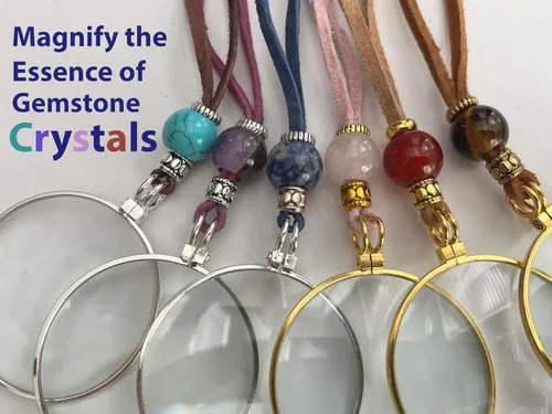 Miniatura 10 de by Wendra Collar con aumento, elementos naturales para aumentar la visión y la energía. ¡Deja tus lentes de lectura en casa! La Loupe