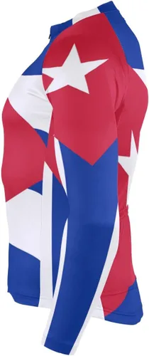 Miniatura 5 de Camiseta de manga larga para hombre de la bandera de Cuba