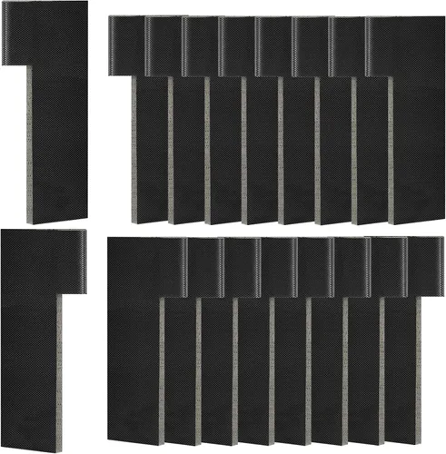 Miniatura 8 de 16 sellos de esquina de puerta, burletes de esquina con sellos adhesivos de esquina para puertas exteriores, juego de 8 (marrón)