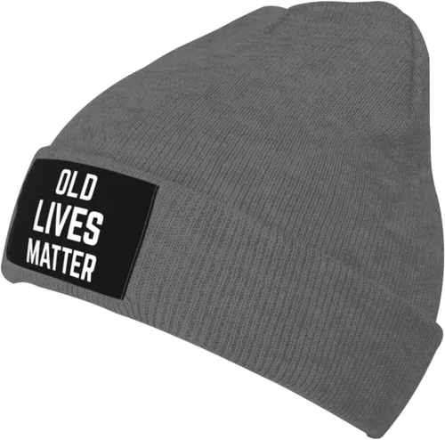 Miniatura 10 de Old Lives Matter Autumn and Winter Adult Warm and Cold Protection Elastic Soft Knitted Hat