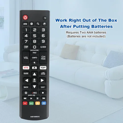 Miniatura 8 de AKB75095315 Reemplazo de control remoto para LG Smart TV OLED55B8PUA OLED65B8PUA 49UK6200PUA 55UK6200PUA 43UK6200PUA 65UK6200PUA 65SK9000PUA