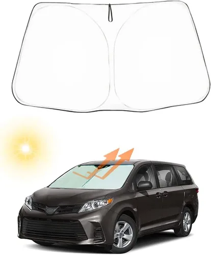 Miniatura 11 de Parasol plegable para parabrisas delantero de automóvil, ajuste personalizado para Toyota 4Runner 2010-2023 2024 2025, accesorios interiores