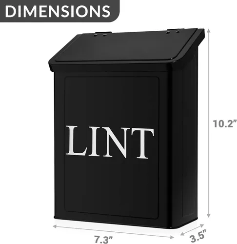 Miniatura 3 de Calindiana - Contenedor magnético moderno de metal para decoración y accesorios de lavandería con tapa para lavandería, para organización y Blanco