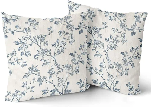 Miniatura 43 de Giwawa Little Adventure - Funda de almohada decorativa cuadrada de 16 x 16 pulgadas, color azul marino, diseño de flecha, fogata, oso, bosque