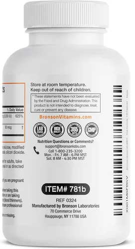 Miniatura 7 de Bronson Vitamina K2 (MK7) con suplemento D3 Fórmula no OGM 5000 UI de vitamina D3 y 90 mcg de K2 MK-7 Fácil de tragar Complejo de vitamina D y K