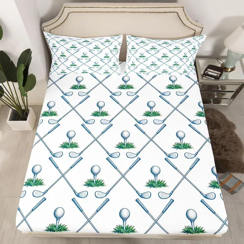 Miniatura 16 de Erosebridal Sábana bajera ajustable con patrón de piedra azul con estampado de mármol azul, juego de ropa de cama líquida trippy para niños, niñas