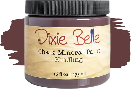 Miniatura 199 de Dixie Belle Paint Company - Pintura con acabado de tiza para muebles, color negro (Caviar), 1 galón, 128 fl oz, pintura mineral color rosa intenso