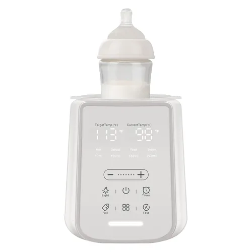 Miniatura 7 de Calentador de biberones para leche materna con temporizador y luz nocturna, calentador de leche 11 en 1 para biberones, mantiene el calor 48 horas