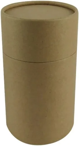 Miniatura 12 de WENPACK Paquete de 12 tubos de cartón con tapa, recipiente redondo de cartón (2.44 pulgadas de profundidad x 2.36 pulgadas de alto, Kraft)