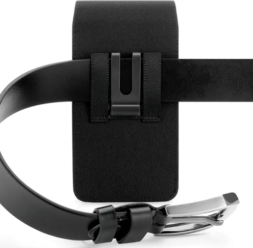 Miniatura 5 de BECPLT Funda de nailon para Galaxy Note 20 Ultra 5G S24+ para cinturón negro con clip para cinturón para iPhone 15 Pro Max 14 Pro Max 13 Pro Max 12