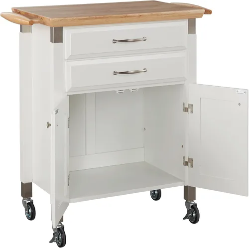 Miniatura 5 de Carrito para preparar y servir Dolly Madison, Madera Noble, Blanco Blanco hueso