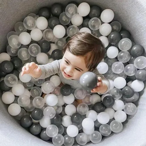 Miniatura 33 de GOGOSO Pelotas para niños pequeños, bolas de plástico para corralito de pelota, piscina, juego de bebé, pastel, sin BPA, no tóxico, juego pastel, a