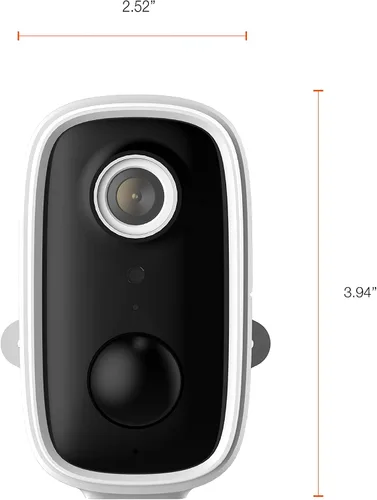 Miniatura 6 de LEDVANCE Cámara inteligente WiFi para exteriores con batería, audio bidireccional, video HD y sensor, compatible con Alexa y Google, resistente a