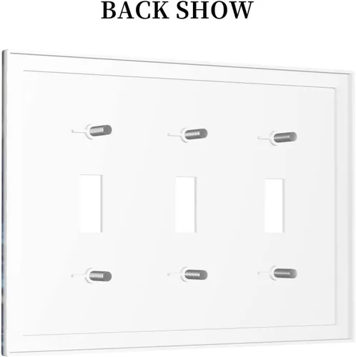 Miniatura 871 de Placa de Interruptor de Luz Azul de 1 Gang, Placa de Pared Decorativa de Palanca Individual, Cubierta de Placa de Pared de Palanca, Placa Frontal