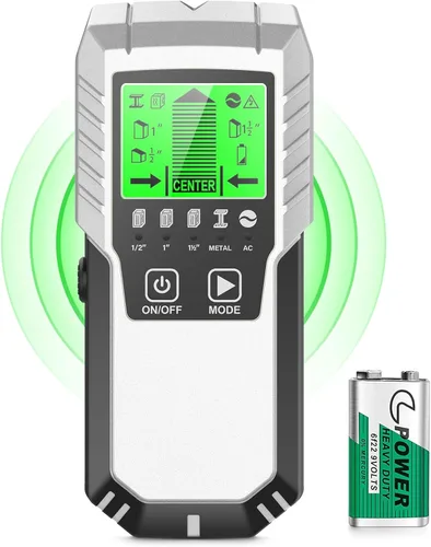 Miniatura 11 de Detector de pernos Sensor de pared Escáner de pared - Detector de pernos 5 en 1 con sensor electrónico, escáner de pared con pantalla LCD