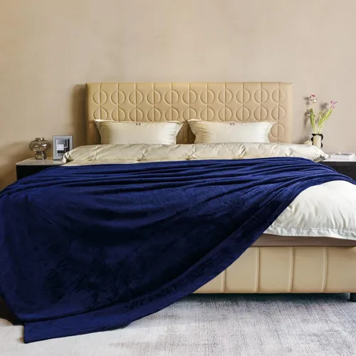 Miniatura 10 de Manta blanca de Navidad súper suave y acogedora para sofá o cama. Manta de microfibra de felpa ligera, 50x60 pulgadas Blanco