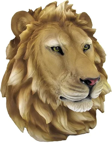 Miniatura 2 de DWK Cabeza de león africano Montaje en pared Estatua Busto Leo