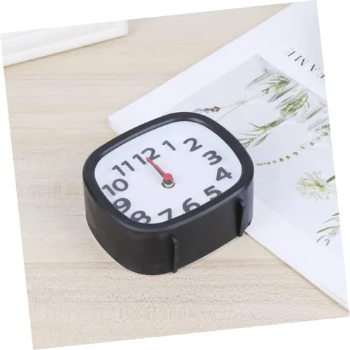 Miniatura 8 de VICASKY Reloj despertador de escritorio pequeño cuadrado simple con manecillas de hora para habitaciones de niño y niña, decoración del hogar