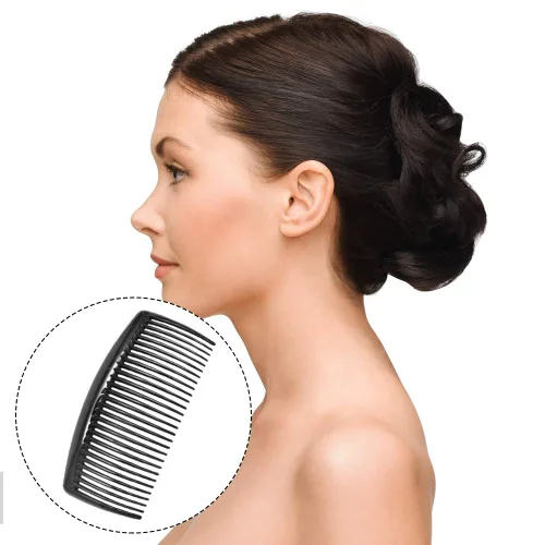 Miniatura 6 de SourceTon - Paquete de 6 peines franceses, peines laterales de plástico con 29 dientes, peines de clip para el cabello para accesorios de cabello