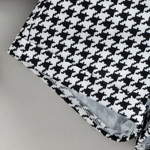 Miniatura 119 de TheFound Trajes de verano para niñas pequeñas, sin mangas, de punto acanalado, halter, pantalones cortos, ropa para recién nacidos, conjunto de 3