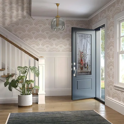 Miniatura 5 de Heroad Papel tapiz autoadhesivo para despegar y pegar, papel de contacto geométrico extraíble para habitación de bebé, dormitorio, baño, gabinetes
