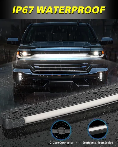 Miniatura 5 de Kit de luces LED DRL de 36.6 pulgadas para Chevy GM Silverado 2014-2018, accesorios para parrilla delantera, luces de acento de barra de posición