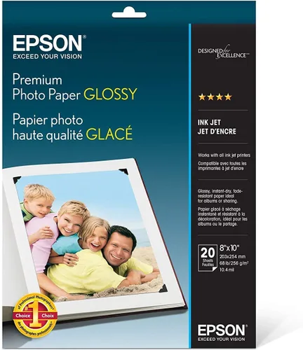 Miniatura 5 de Epson EcoTank Photo ET-8500 Impresora inalámbrica a color todo en uno Supertank, blanco, papel fotográfico grande y de alta calidad brillante