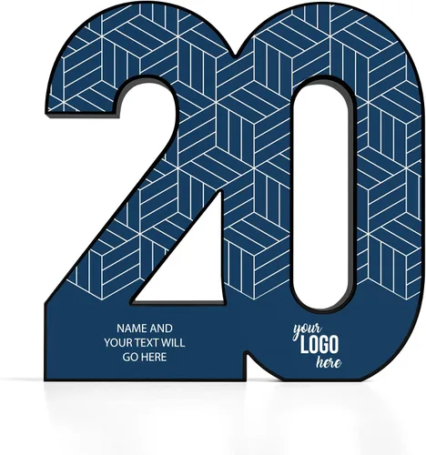 Miniatura 10 de Baudville Trofeo acrílico negro a todo color - Premio al servicio al empleado - Premio para empleados - Impresión personalizada de hasta tres líneas