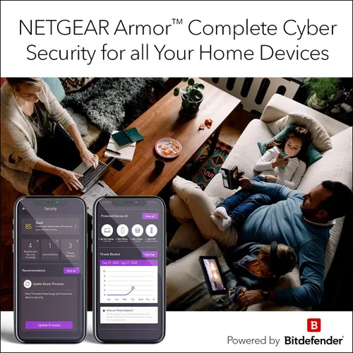 Miniatura 2 de NETGEAR Nighthawk Router WiFi inteligente (RS400) - Velocidad inalámbrica AC2300 (hasta 2300 Mbps) Cobertura de hasta 2000 pies cuadrados y 35