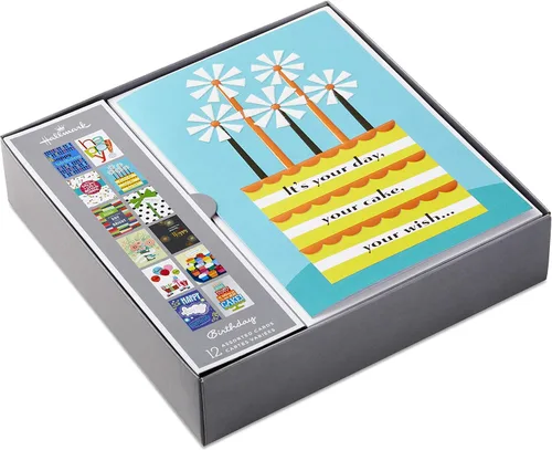 Miniatura 7 de Hallmark Juego de tarjetas de felicitación surtidas hechas a mano para todas las ocasiones (paquete de 24) para felicitaciones de cumpleaños