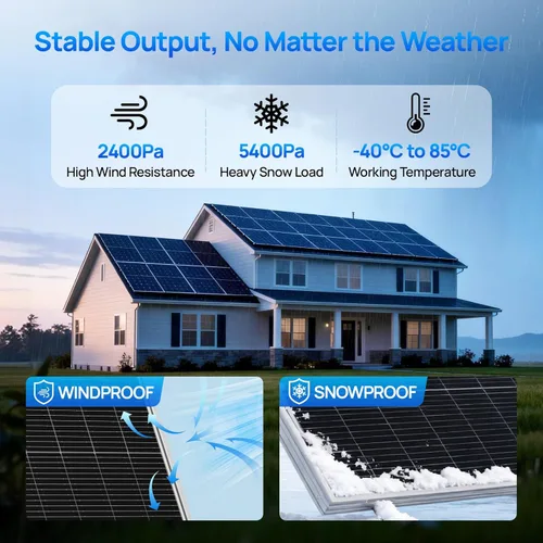 Miniatura 5 de ECO-WORTHY Panel solar tipo N de 100 W, panel solar de 12 V y 100 vatios con módulo fotovoltaico monocristalino de 25 % de eficiencia, paneles