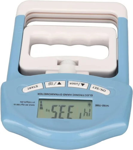 Miniatura 9 de Pilipane Entrenador de fuerza de agarre dinamómetro de mano, dinamómetro de mano digital, pantalla LCD, probador electrónico de fuerza de agarre