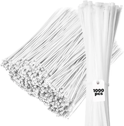 Miniatura 8 de Bolt Dropper Bridas negras de 12 pulgadas, paquete de 1000 bridas para cables y cables resistentes, nailon autoblocante duradero con resistencia a