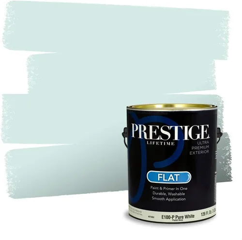 Miniatura 931 de Pintura Exterior + imprimación PRESTIGE, todo-en-uno, 1 galón, acabado mate, color comparable al Valspar* Royal Gray* VS151-Gris real