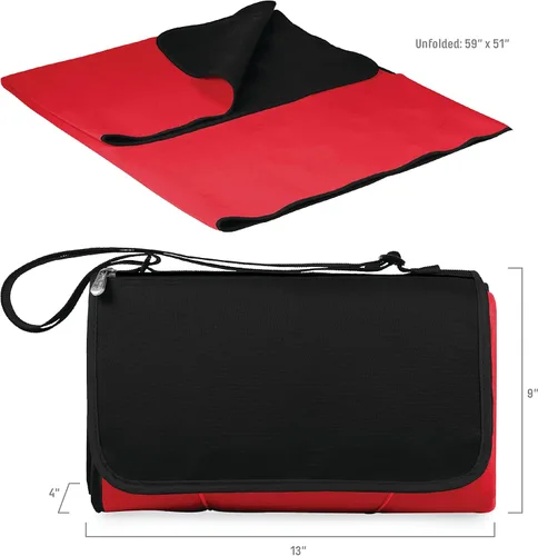 Miniatura 6 de ONIVA - Manta de picnic Time para exteriores, manta de picnic, manta de playa, manta de camping Rojo/Negro