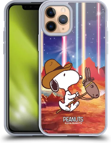 Miniatura 99 de Head Case Designs Funda de gel con licencia oficial de Peanuts Nebula Cactus Needles Snoopy Space Cowboy [protección de grado militar] compatible