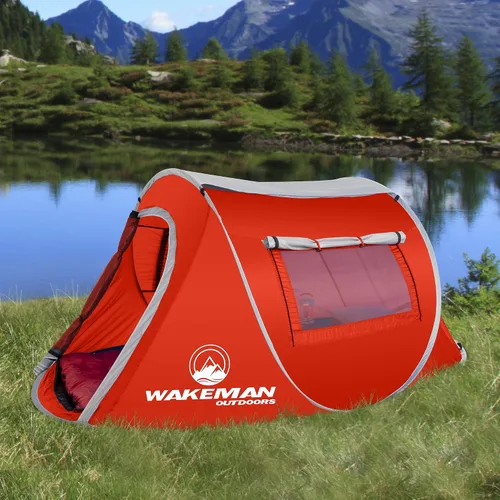 Miniatura 6 de Wakeman Outdoors - Tienda de campaña para 6 personas, resistente al agua, con mosca de lluvia extraíble y bolsa de transporte, tienda de campaña