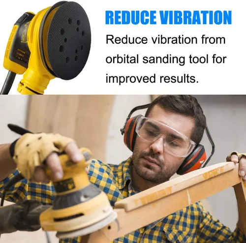 Miniatura 6 de Reemplazo de almohadilla de respaldo de 5 pulgadas compatible con discos de lijado de gancho y bucle orbital DeWalt para piezas DeWalt D26453