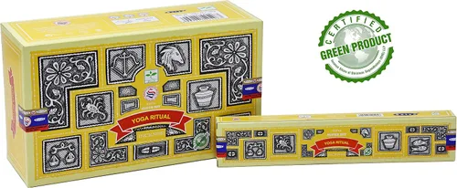 Miniatura 4 de EARTH Satya Super Hit Yoga Ritual Varillas de incienso de 15 GMS (paquete de 12) (certificado verde) Agarbatti indio perfumado enrollado a mano