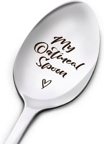 Miniatura 5 de My Yogurt Spoon - Cuchara grabada de acero inoxidable para mujeres, hombres, mamá, papá, abuela, abuelo, hermana, amigos