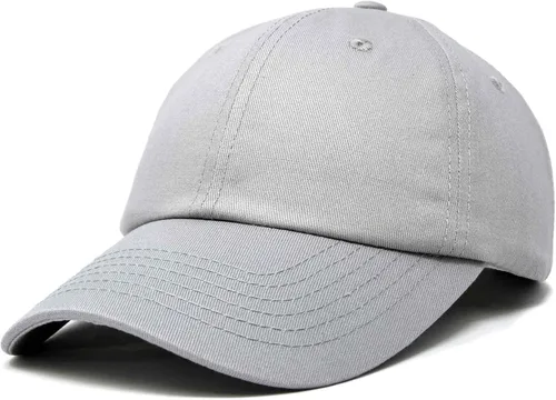 Miniatura 56 de DALIX Gorra de béisbol para papá, lisa, para hombre, mujer, algodón, ajustable, en blanco, sin estructurar, suave
