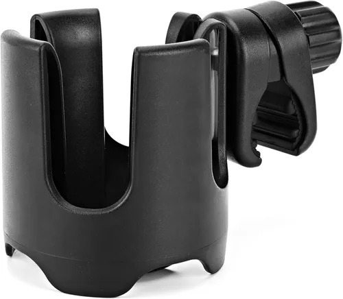 Portavasos universal para cochecito, rotación de 360°, gran calibre, ajustable, para caminante, silla de ruedas, bicicleta, scooter, se adapta a la