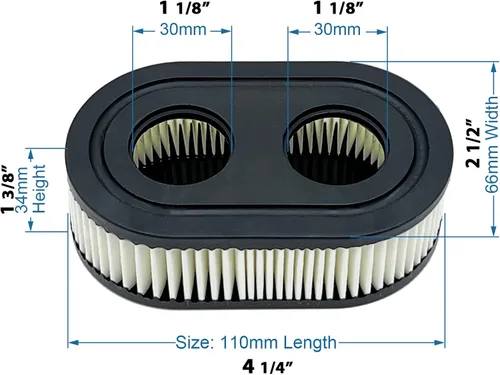 Miniatura 4 de 593260 Filtro de aire para 4247 5432 5432k 09P00 09P702 550E 500EX 550EX 625 575EX Series Motor compatible con el motor Craftsman Husqvarna Toro