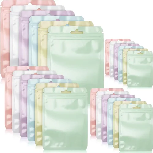 Miniatura 8 de Zonon 120 bolsas resellables para pequeñas empresas de 3 x 4 pulgadas, 4 x 6 pulgadas, 5 x 8 pulgadas, 6 x 9 pulgadas, bolsa sellable
