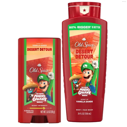 Miniatura 19 de Old Spice Desodorante sin aluminio para hombres, Old Spice x The Super Mario Galaxy Movie, frescura duradera 24/7, protección duradera contra