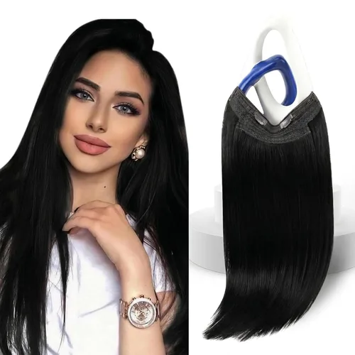 Miniatura 11 de Sunny Hair - Extensiones de cabello humano con banda invisible, color rubio platino (#60), 20 pulgadas
